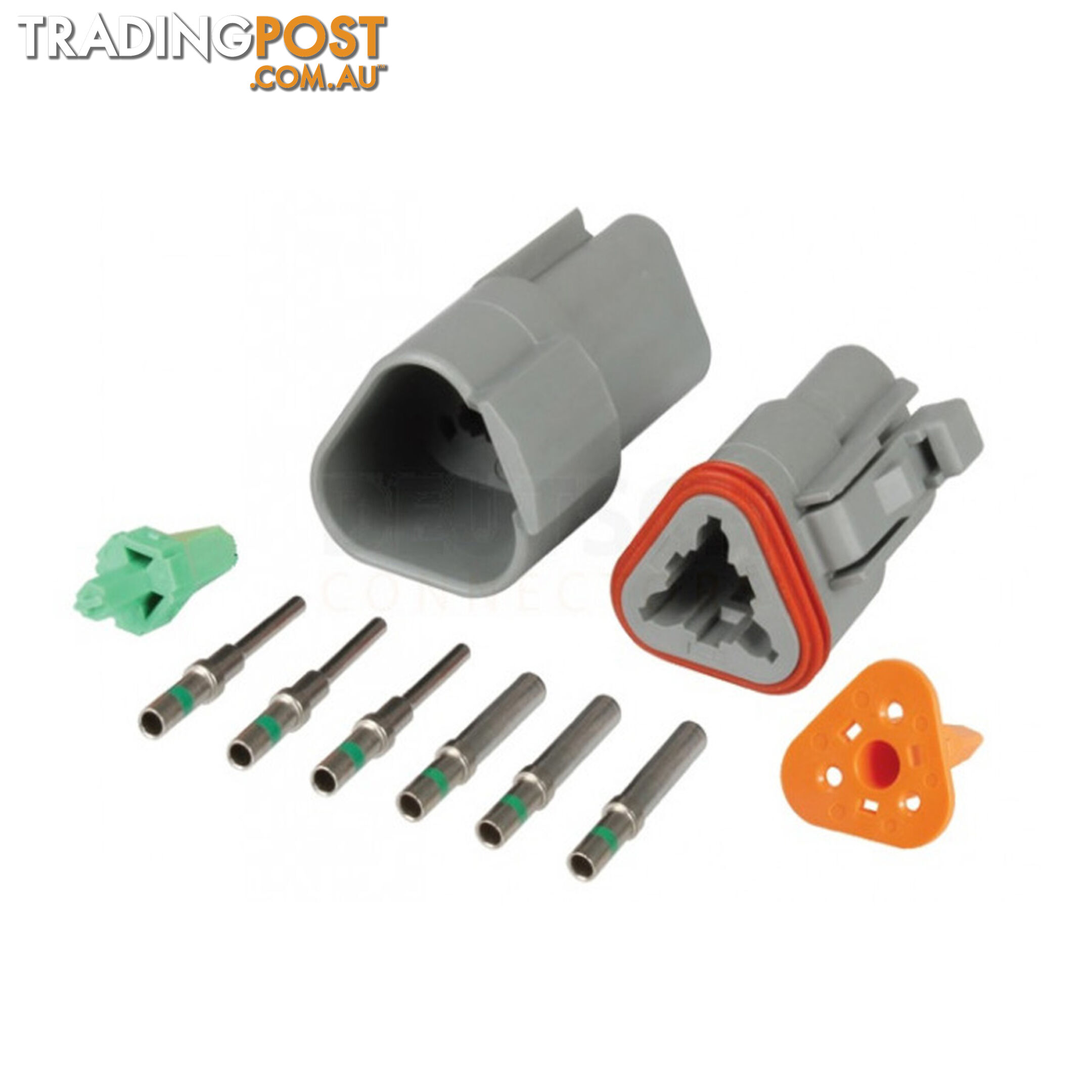 Deutsch DT 3-Way 3 Pin Electrical Connector Waterproof Plug Kit SKU - BB-Deutsch3Pin