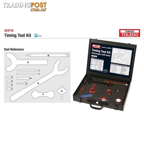 Toledo Timing Tool Kit  - Audi   Volkswagen SKU - 304716
