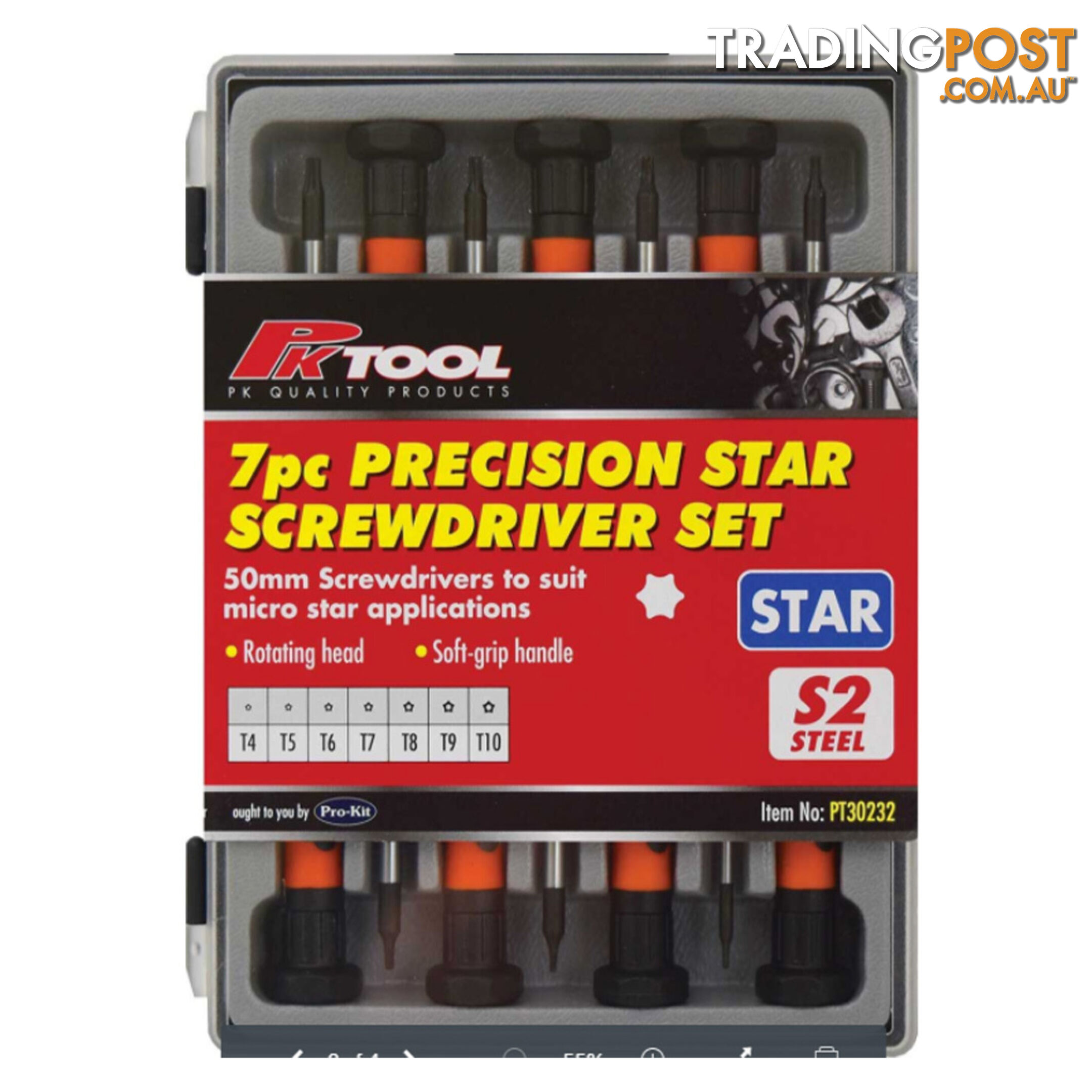 Precision Star Screwdriver 7pc Set T4  - T10 SKU - PT30232