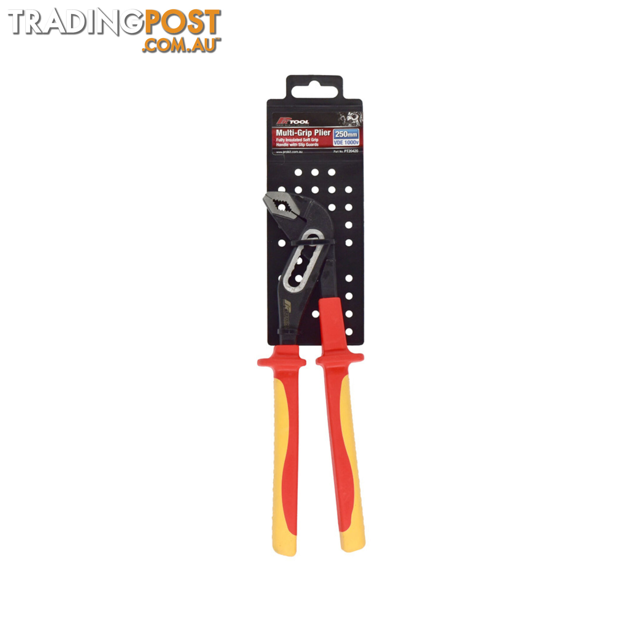 Pro-Kit Multi-Grip Plier 250mm VDE 1000V SKU - PT20420