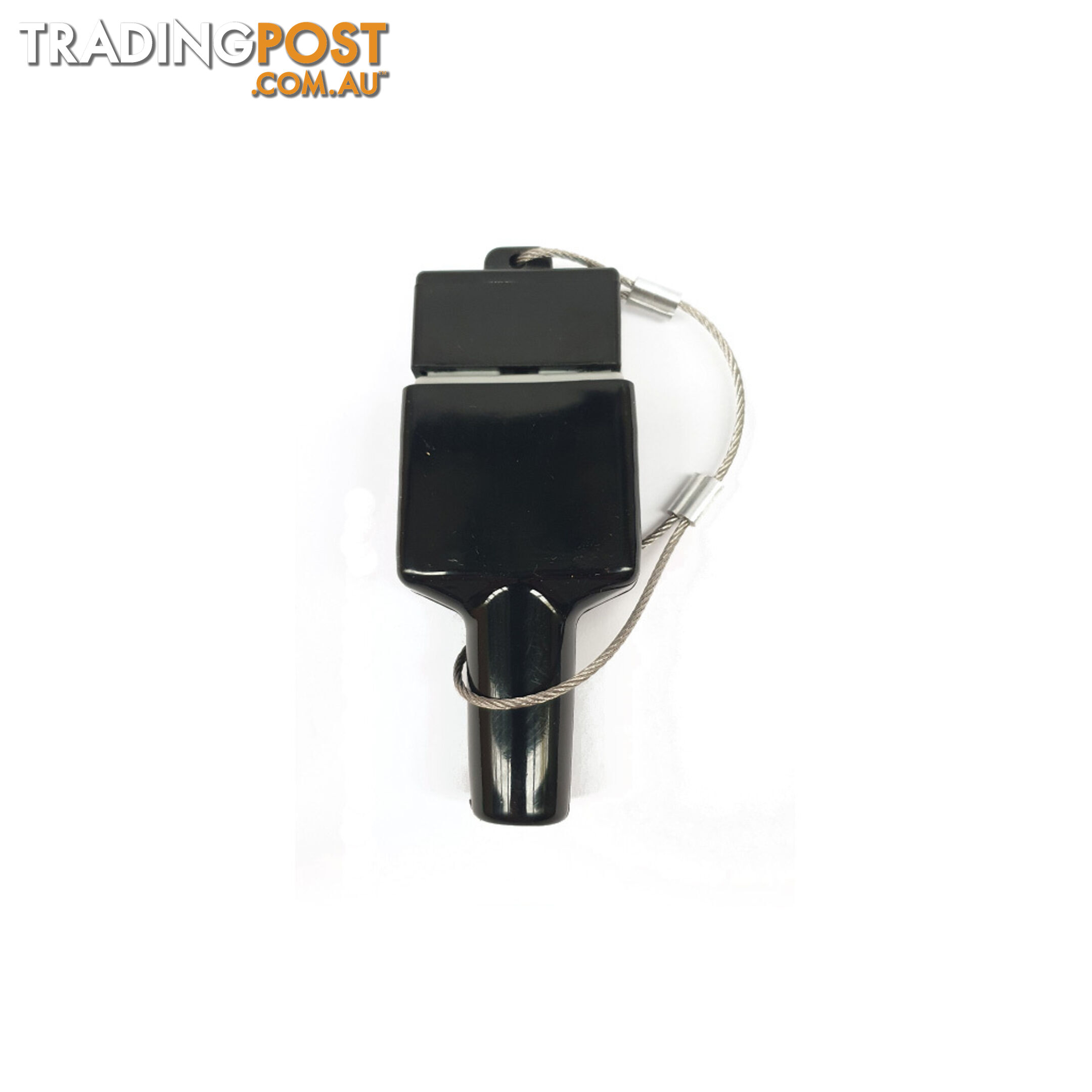 50 amp Anderson Plug Dust Cover Kit Top and Bottom with Wire Cable SKU - BB-DustCoverKitBlack2pc