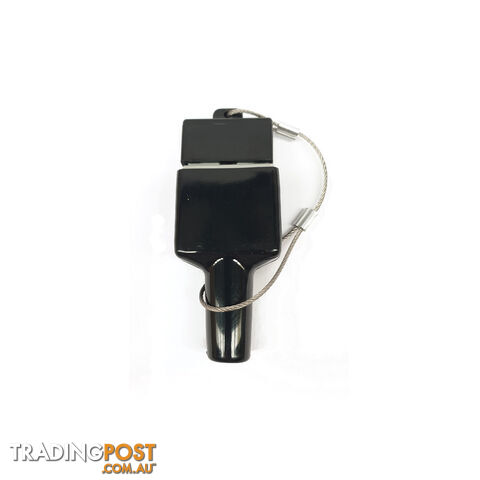 50 amp Anderson Plug Dust Cover Kit Top and Bottom with Wire Cable SKU - BB-DustCoverKitBlack2pc