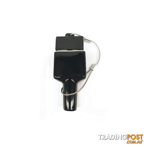 50 amp Anderson Plug Dust Cover Kit Top and Bottom with Wire Cable SKU - BB-DustCoverKitBlack2pc