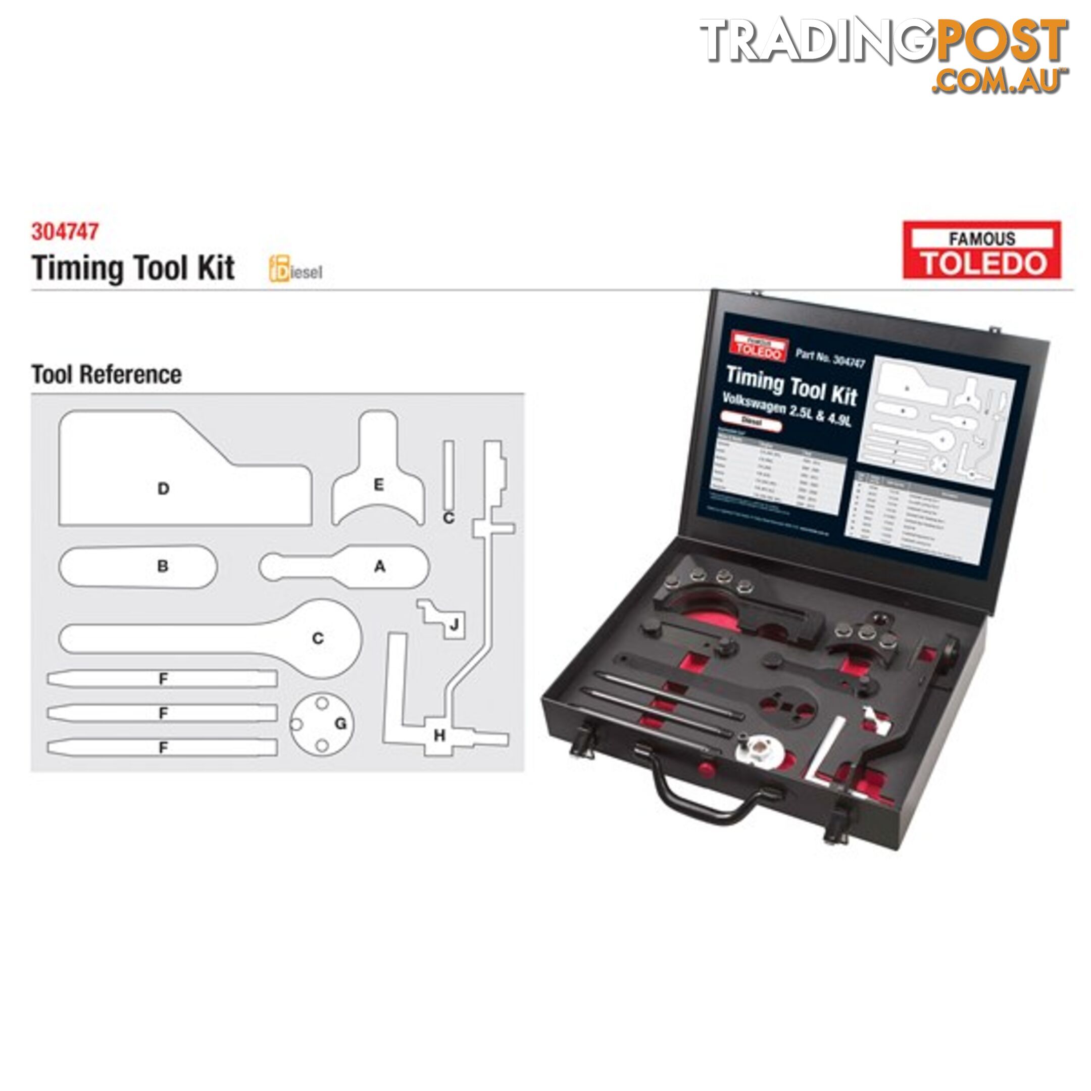 Toledo Timing Tool Kit  - Volkswagen SKU - 304747