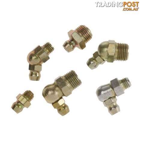 Toledo Grease Nipple Steel  - 6mm X 1.0mm Taper Thread Short Straight (10 Pk) SKU - 305340