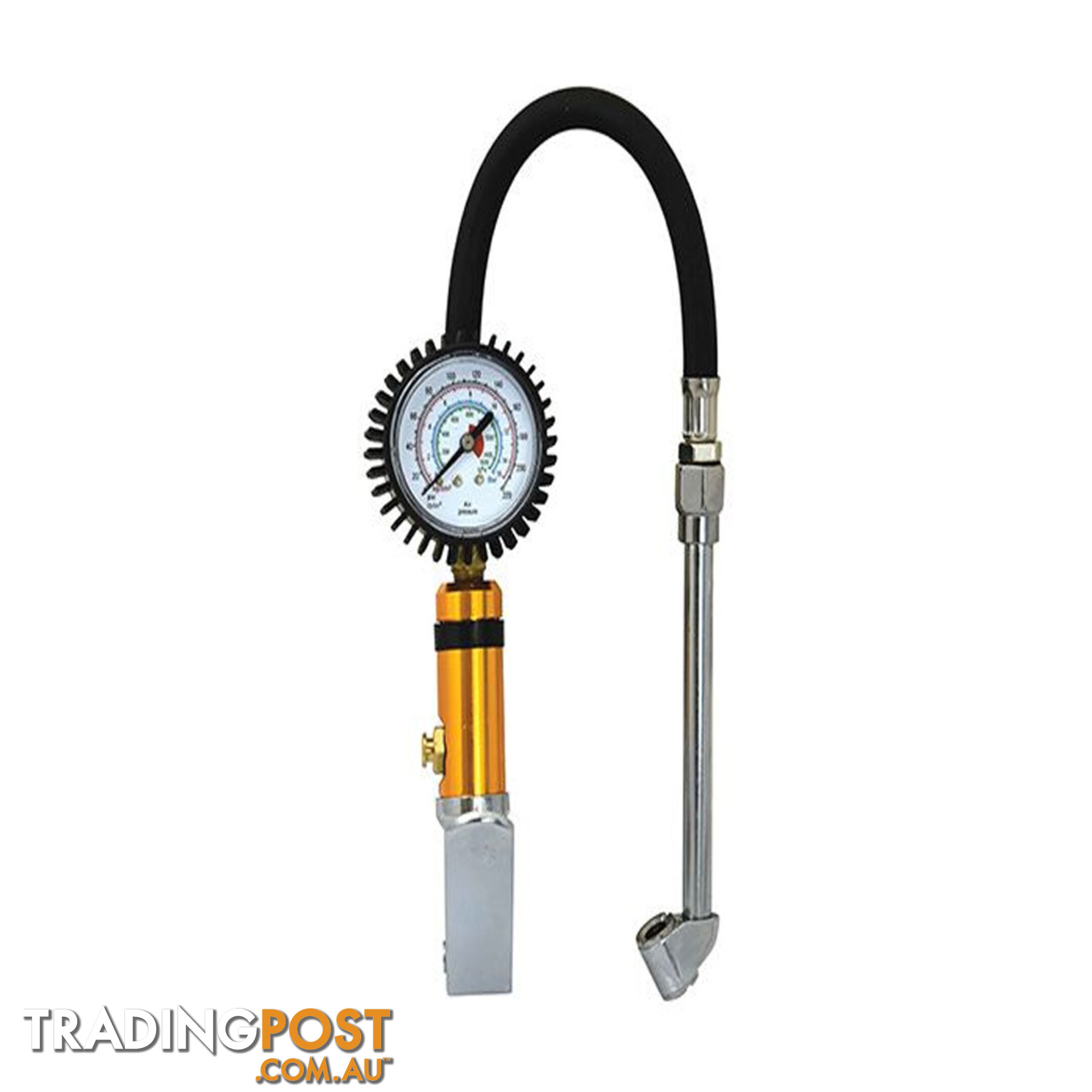 Pro-Tyre Tyre Inflator   Gauge with Dual Angle Chuck 220psi Max SKU - PY20100