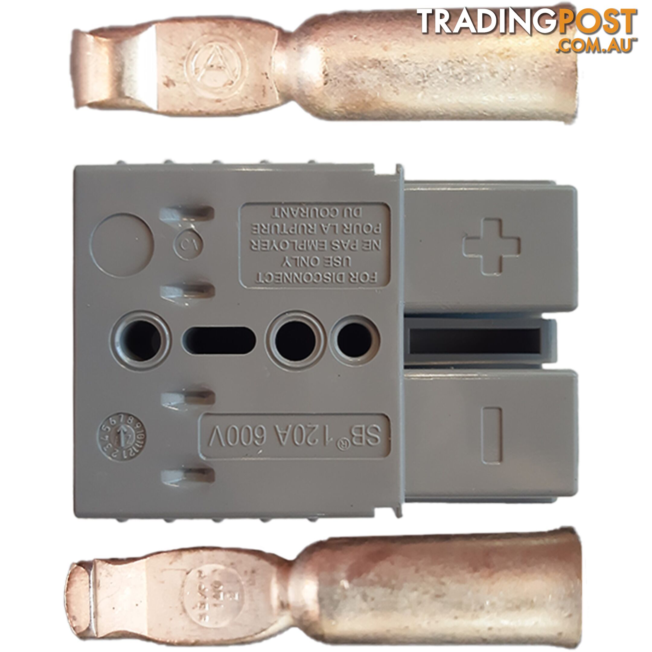 120 Amp Genuine Anderson Plug Grey  - Single SKU - LV2408Single