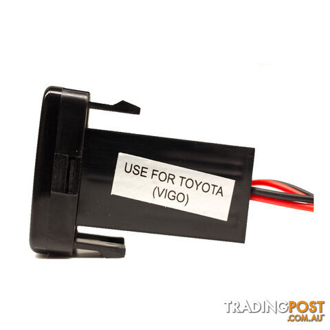 Dual USB Plug Compatible with Toyota 2 x 5v 2.1amp 34mmx22mm Blue B/light SKU - BB-ToyotaNewUSB