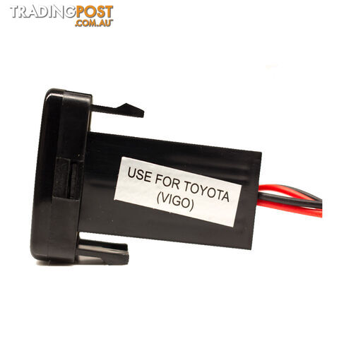 Dual USB Plug Compatible with Toyota 2 x 5v 2.1amp 34mmx22mm Blue B/light SKU - BB-ToyotaNewUSB