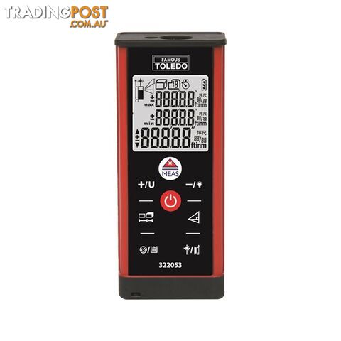 Toledo Digital Laser Distance Measurer Range Finder Up to 70m SKU - 322053