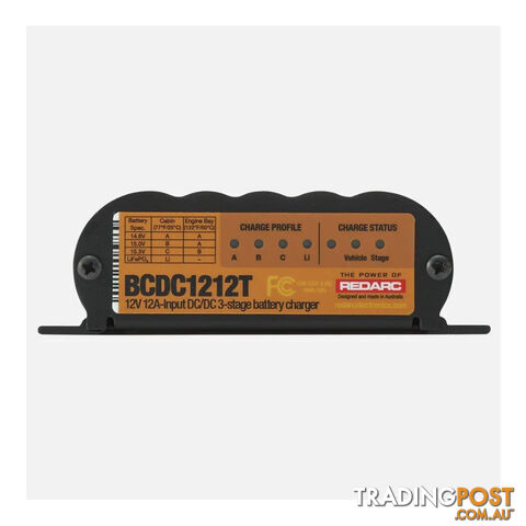 Redarc BCDC 12v 12amp Trailer Battery Charger SKU - BCDC1212T - photo 2 of 3