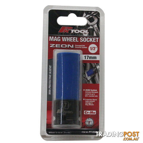 PK Tools 1/2 "dr  Impact Mag Wheel Socket 17mm w/Zeon System SKU - PT12521