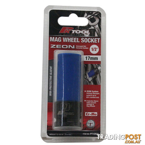 PK Tools 1/2 "dr  Impact Mag Wheel Socket 17mm w/Zeon System SKU - PT12521