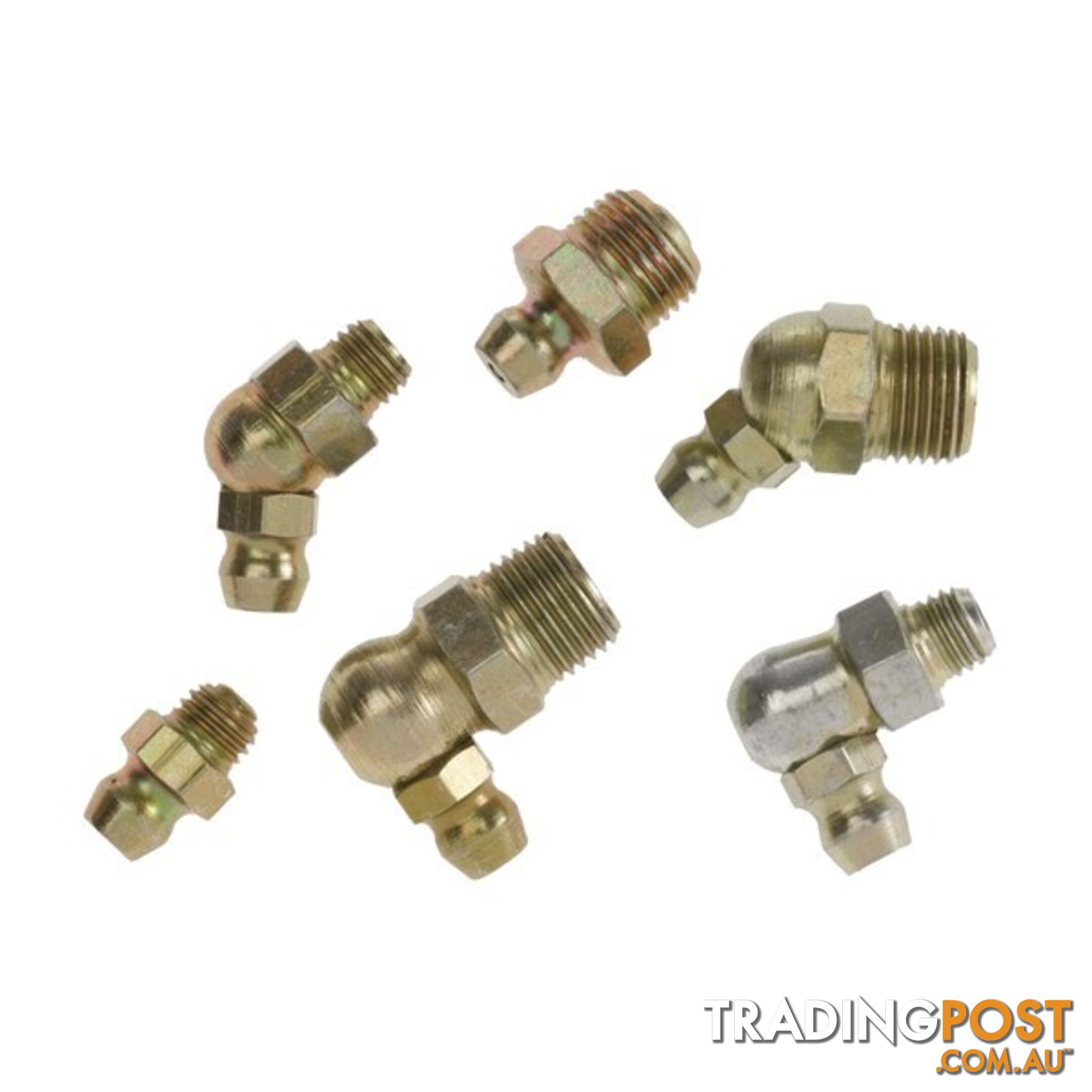 Toledo Grease Nipple Steel  - 1/4â 28 SAE Taper Thread Short 90Â° (5 Pk) SKU - 305322