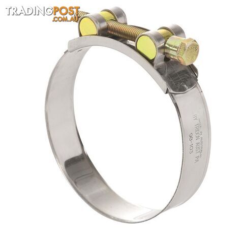 Tridon T-Bolt Hose Clamp 24mm â 26mm Part Stainless Solid Band 10pk SKU -...