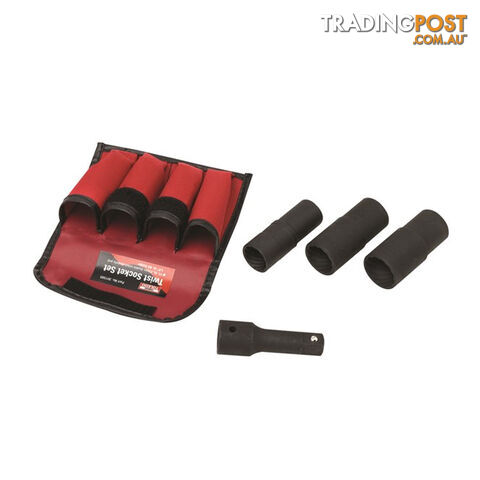 Toledo Double Twist Socket Set 4pc Reversible Sockets 17mm, 19mm, 21mm SKU - 301585