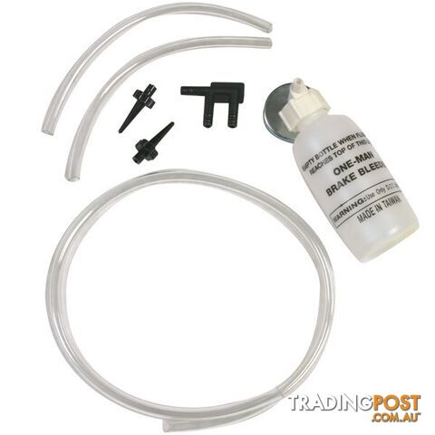 Toledo Brake Bleeder Kit One Man Magnetic Bottle 3 x Attachments SKU - 310261