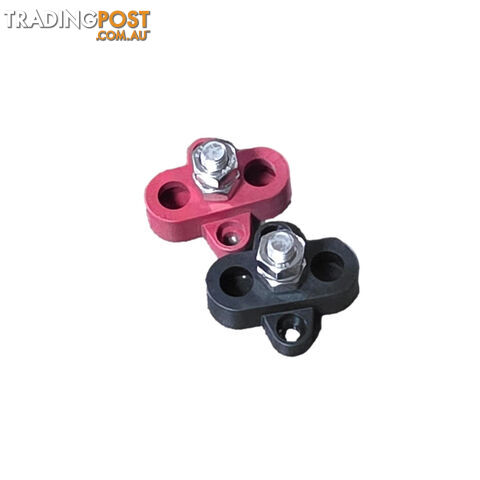 Blue Bar Single Stud M6 Junction Block â 125A â Red, Black or Pair