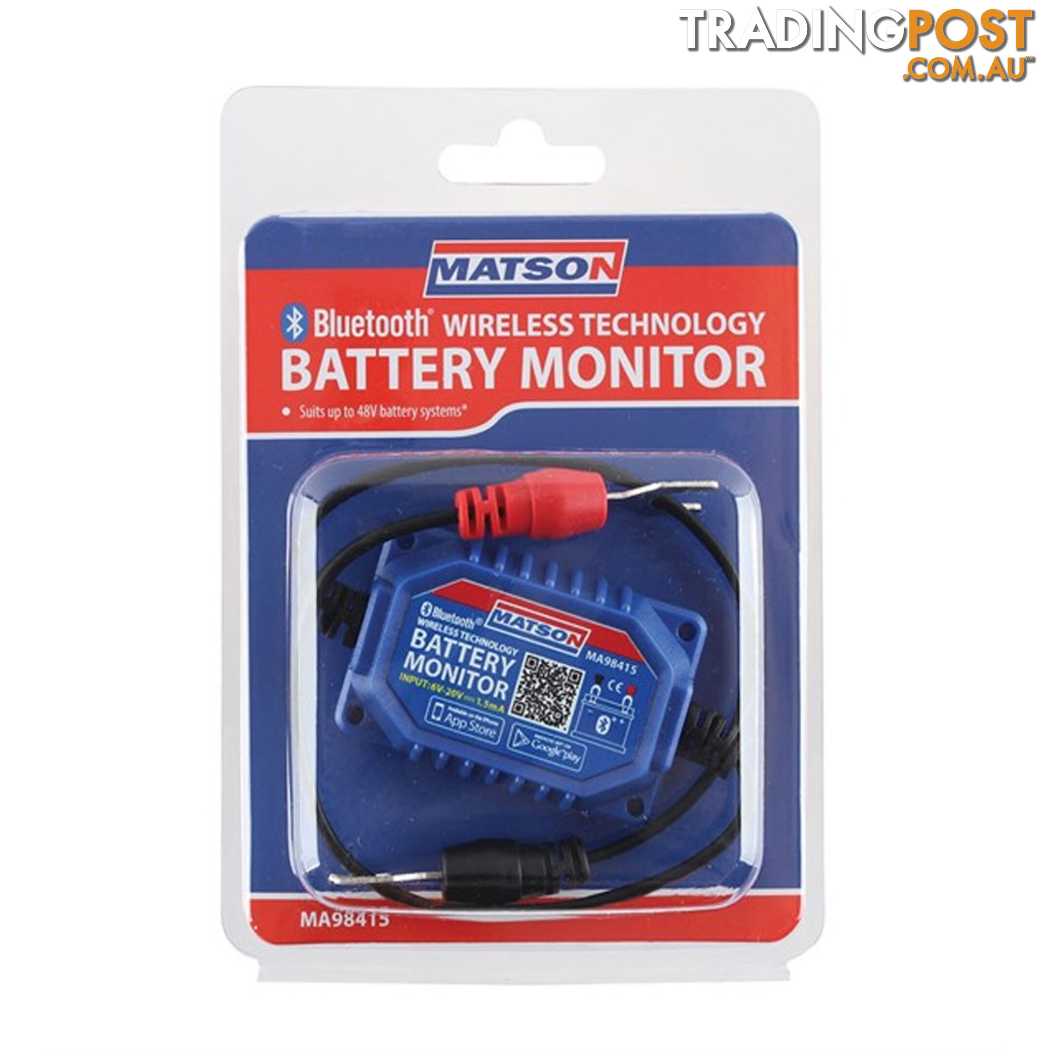 Matson Battery Monitor Bluetooth 6  - 20v 10m Range Free App SKU - MA98415