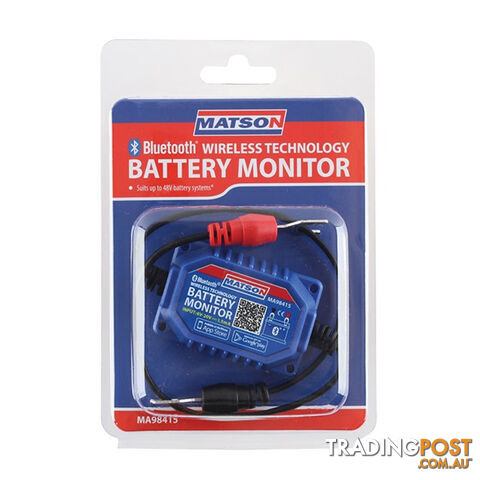 Matson Battery Monitor Bluetooth 6  - 20v 10m Range Free App SKU - MA98415