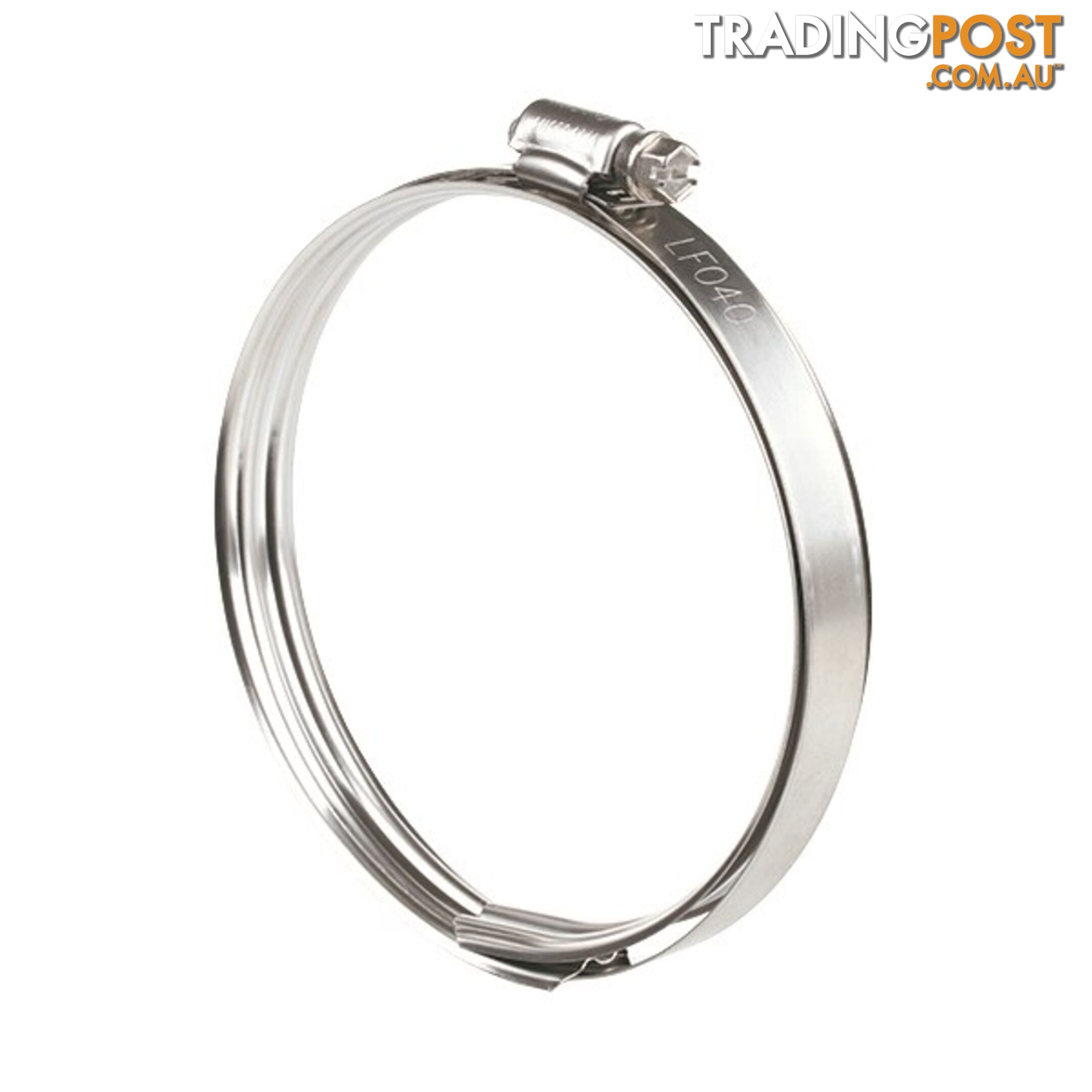 Tridon Lay Flat Hose Clamp 3? Perforated Band Full SS with Sleeve 10pk SKU - LF040P