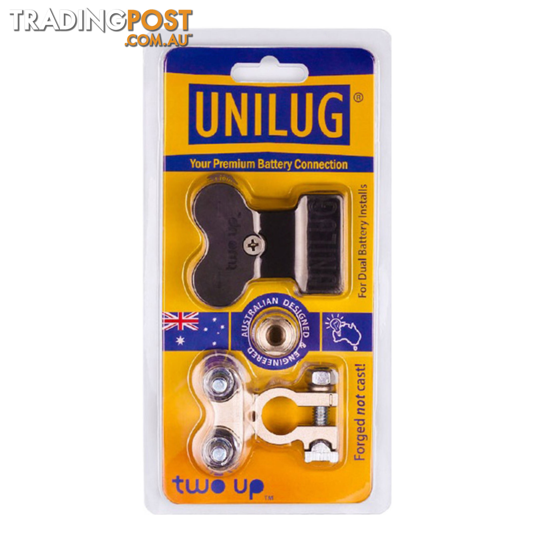 Unilug Two Up Battery Connector with Cover and Adaptor SKU - E55-0051, E55-0050