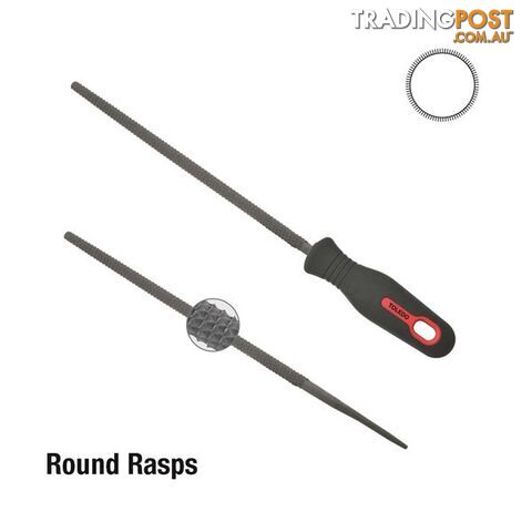 Round Rasp Second Cut  - 250mm SKU - 151502CD