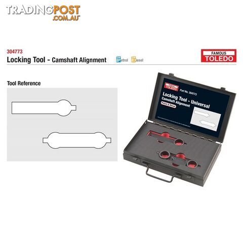 Toledo Timing Tool Kit  - Universal Suitable for Locking Camshafts SKU - 304773