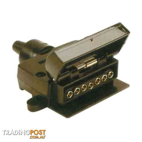 LoadMaster 7 Pin Trailer Plug Flat Plastic SKU - LM30605
