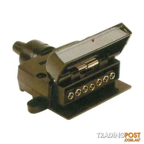 LoadMaster 7 Pin Trailer Plug Flat Plastic SKU - LM30605