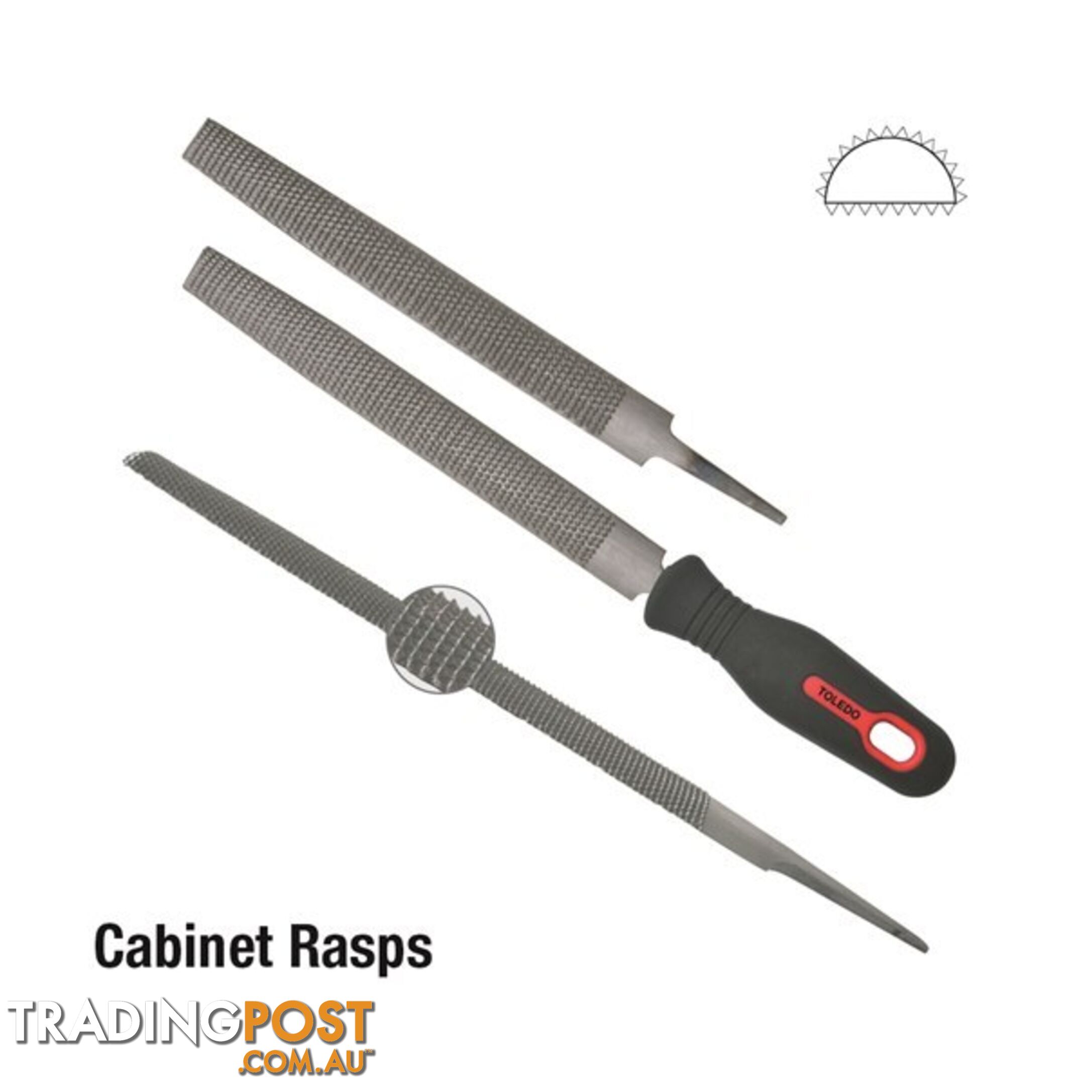 Cabinet Rasp Second Cut  - 250mm SKU - 101502CD