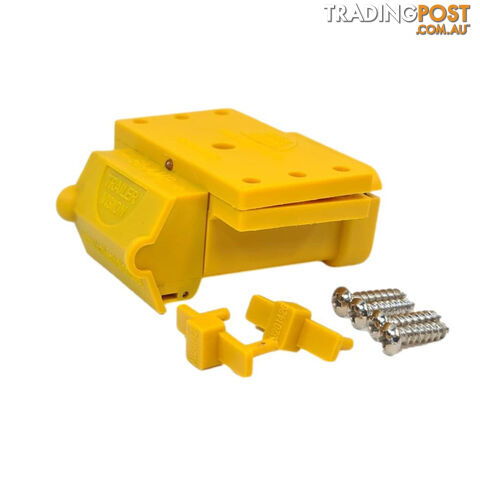 50amp Anderson Plug Yellow Mounting Kit Connector Cover Assembly with LED Power Indicator SKU - TV-201426-50Y