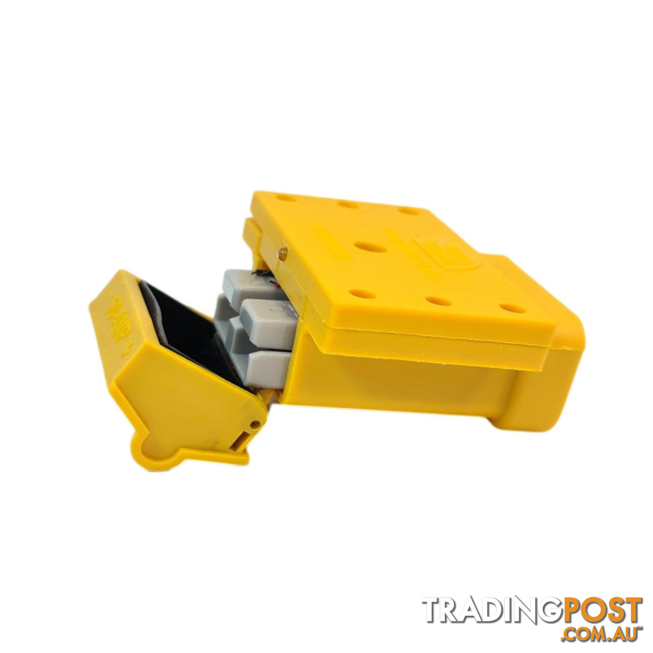 50amp Anderson Plug Yellow Mounting Kit Connector Cover Assembly with LED Power Indicator SKU - TV-201426-50Y