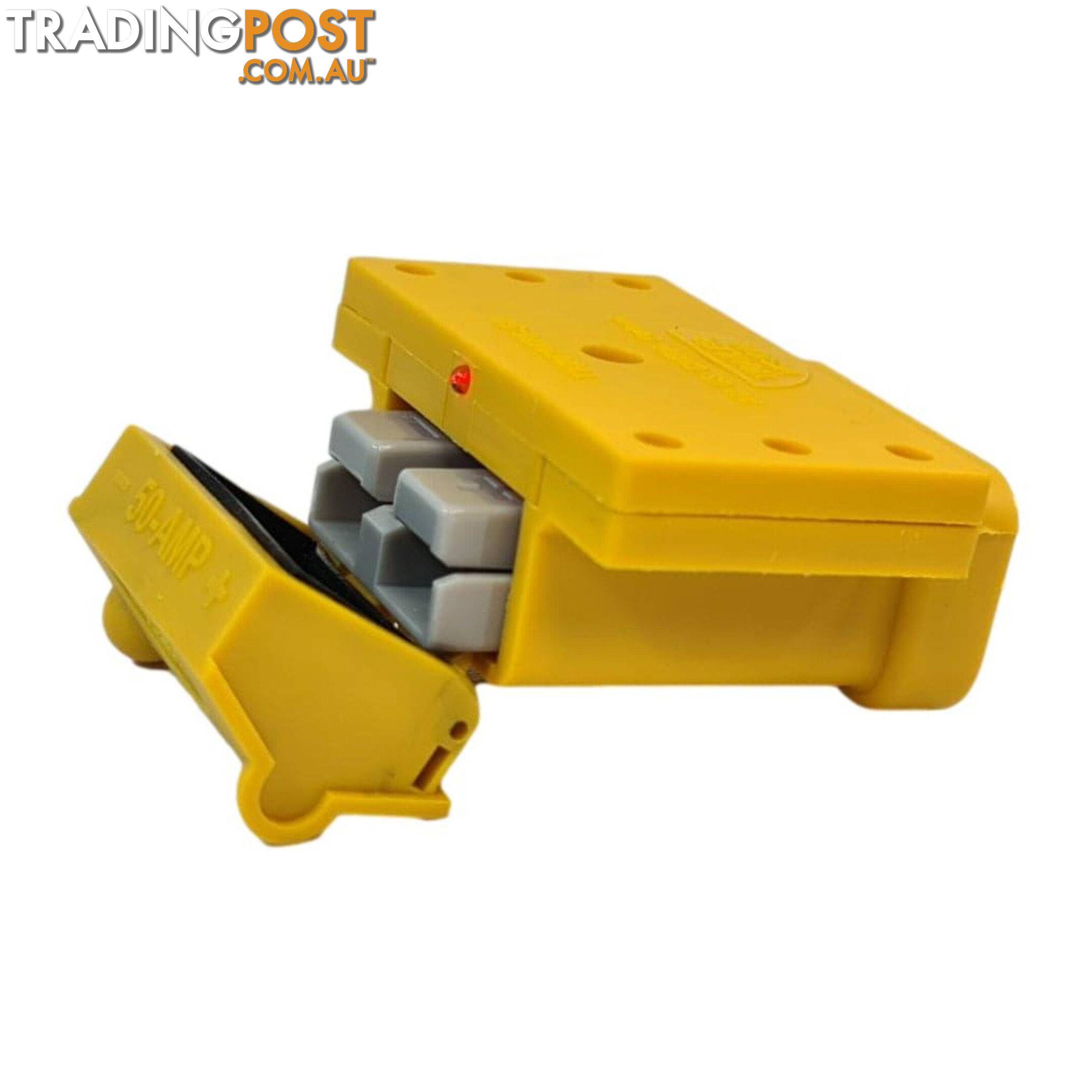 50amp Anderson Plug Yellow Mounting Kit Connector Cover Assembly with LED Power Indicator SKU - TV-201426-50Y