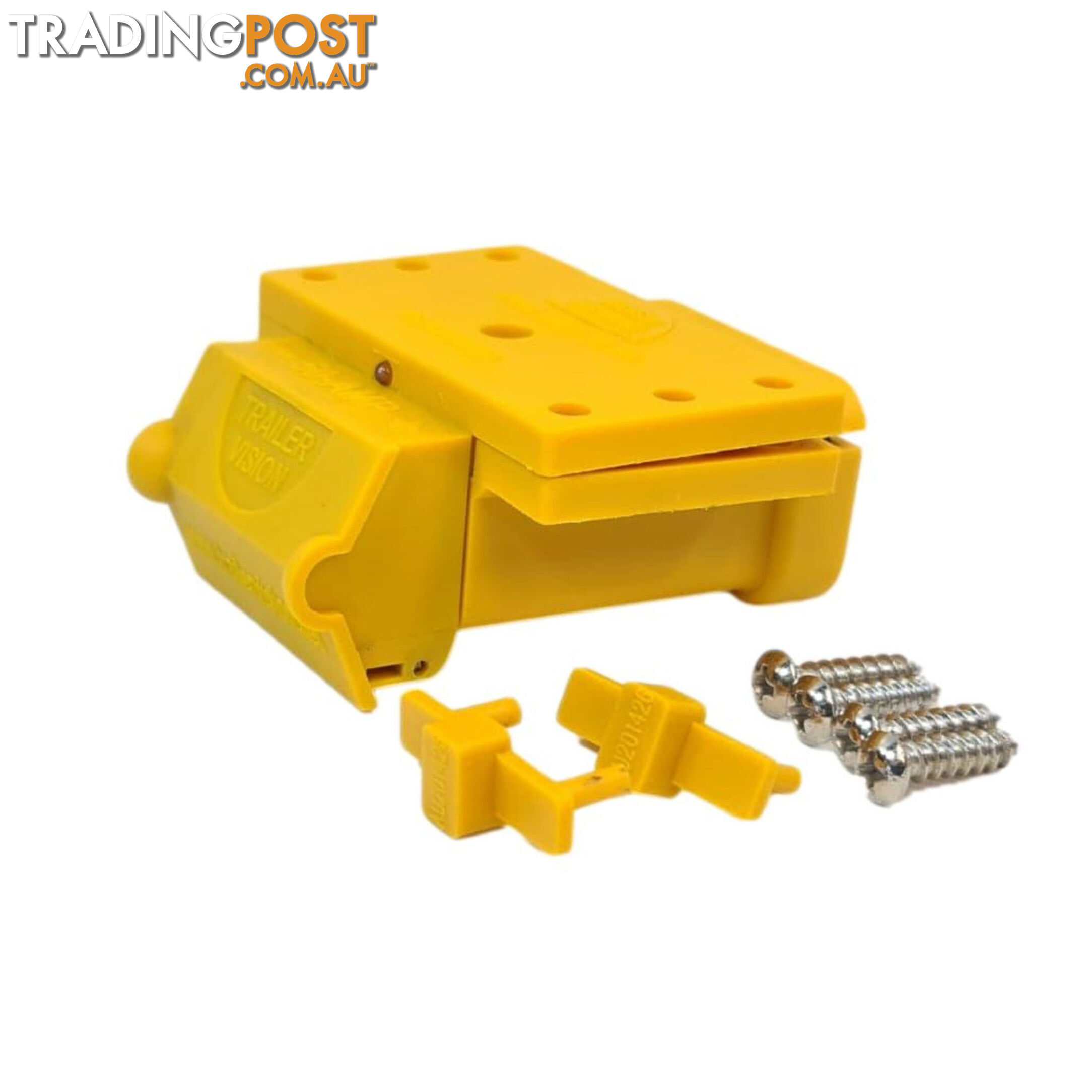 50amp Anderson Plug Yellow Mounting Kit Connector Cover Assembly with LED Power Indicator SKU - TV-201426-50Y