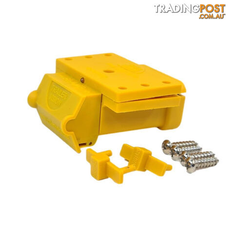 50amp Anderson Plug Yellow Mounting Kit Connector Cover Assembly with LED Power Indicator SKU - TV-201426-50Y