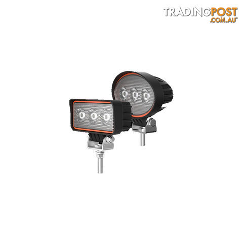 Whitevision 9W LED Work Lamp 10-30V 630Lm Round/Rectangle SKU - LWL350-9, LWL450-9