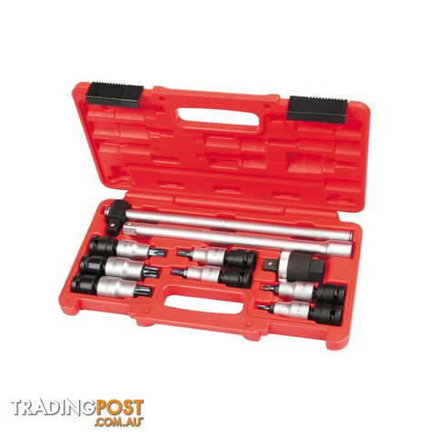 Toledo Universal Joint Torx 1/2 "dr Socket Set T20  - T50 10pc SKU - 301179