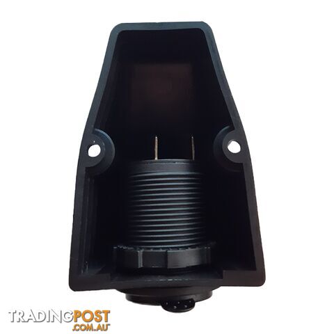 Blue Bar Single Surface Mount Dome with Female Cigarette Socket 12/24 Volt SKU - LV1775