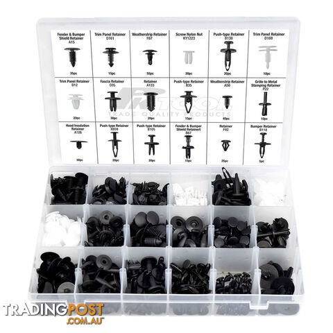PK Tool Auto Body Trim Fastener Rivet Clip Tool Set 447pc SKU - PT70950