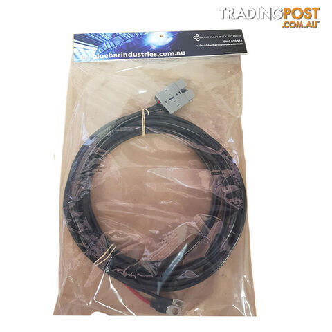 12v x 1m 8 B S Extension Lead 50amp Anderson Style Plug to Battery Lugs SKU - BB-50ampAndBattLugs8BampS1m