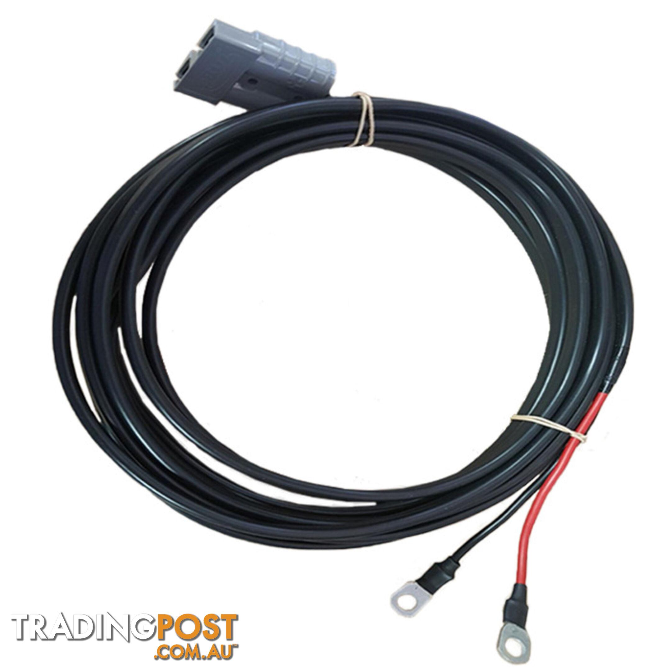 12v x 1m 8 B S Extension Lead 50amp Anderson Style Plug to Battery Lugs SKU - BB-50ampAndBattLugs8BampS1m