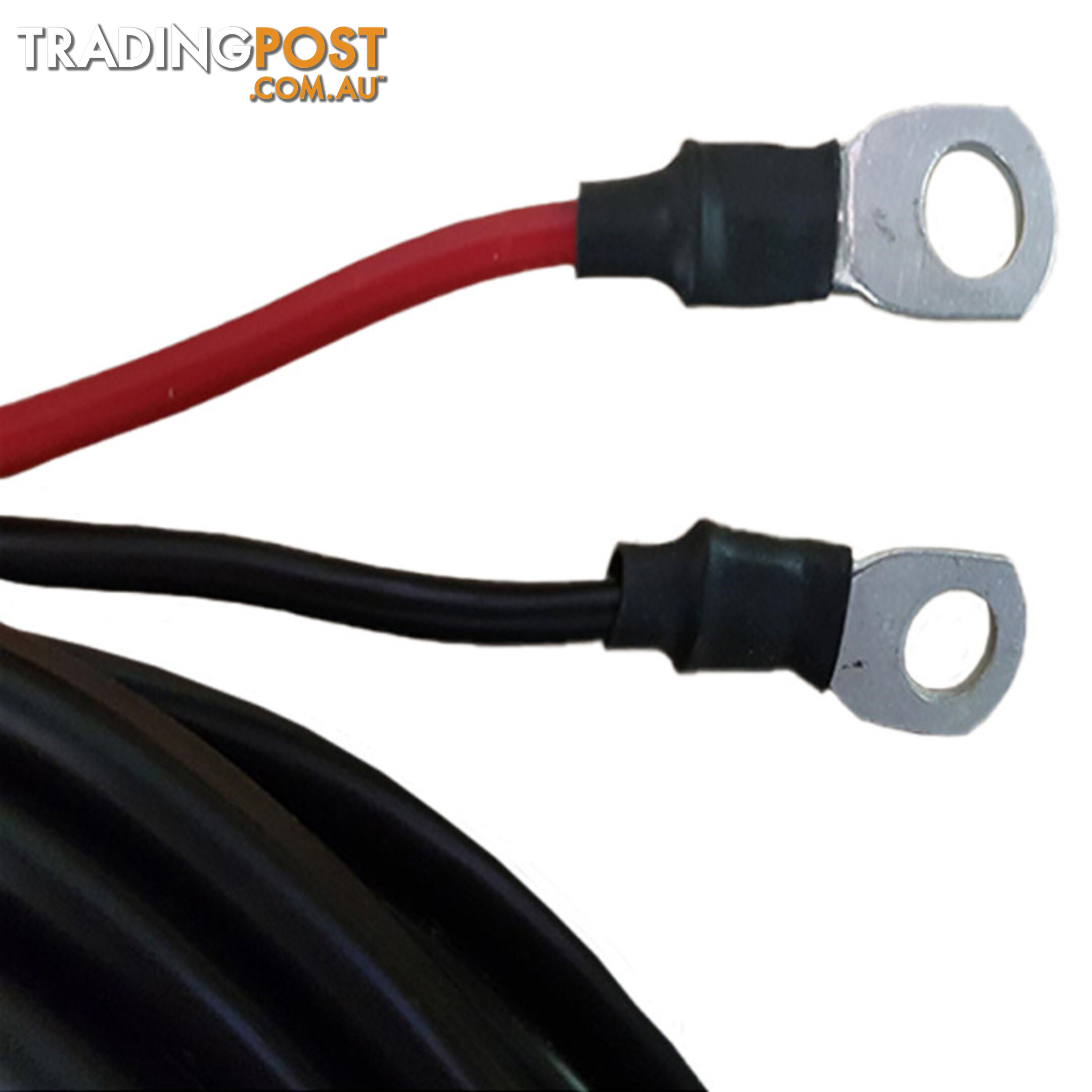 12v x 1m 8 B S Extension Lead 50amp Anderson Style Plug to Battery Lugs SKU - BB-50ampAndBattLugs8BampS1m