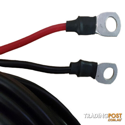 12v x 1m 8 B S Extension Lead 50amp Anderson Style Plug to Battery Lugs SKU - BB-50ampAndBattLugs8BampS1m