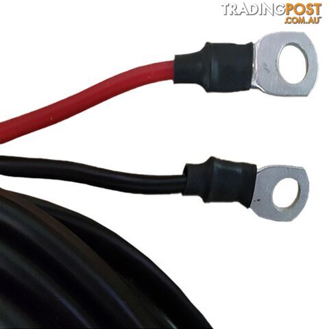 12v x 1m 8 B S Extension Lead 50amp Anderson Style Plug to Battery Lugs SKU - BB-50ampAndBattLugs8BampS1m