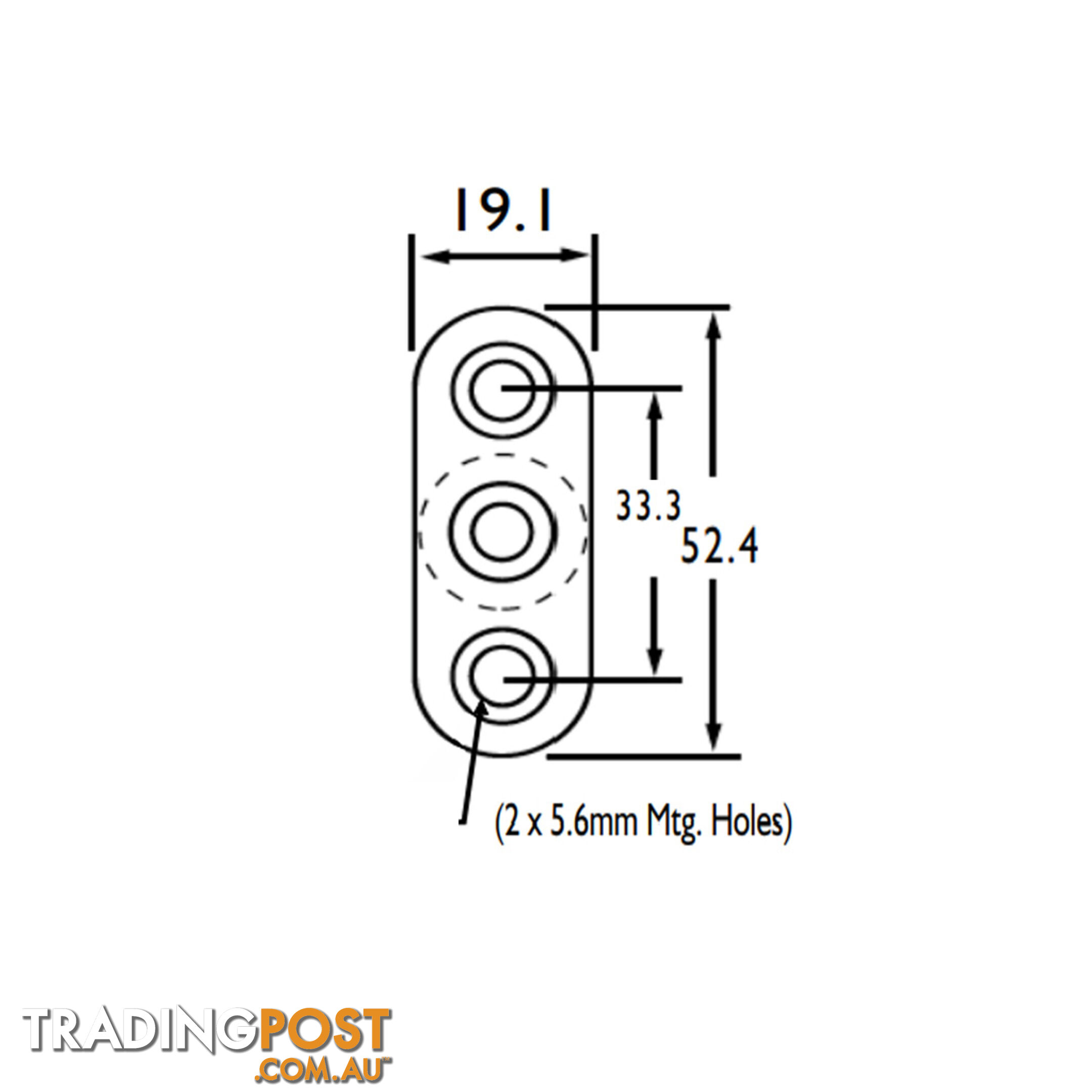 Bussman Single Stude Type Junction Block Feed Through 1/2 ", 3/8 ", 1/4 "