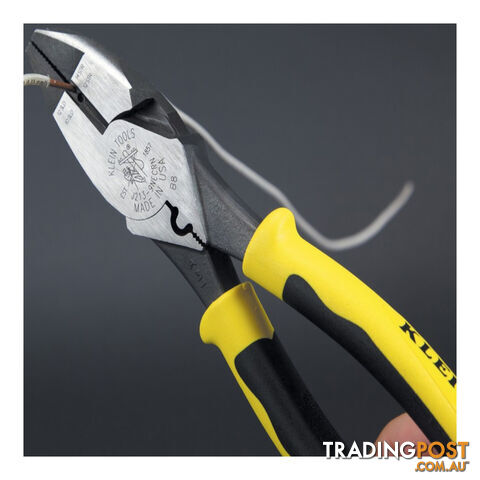 Klein Side Cutting Pliers with Crimper and Wire Stripper 229mm SKU - J213-9NECRN