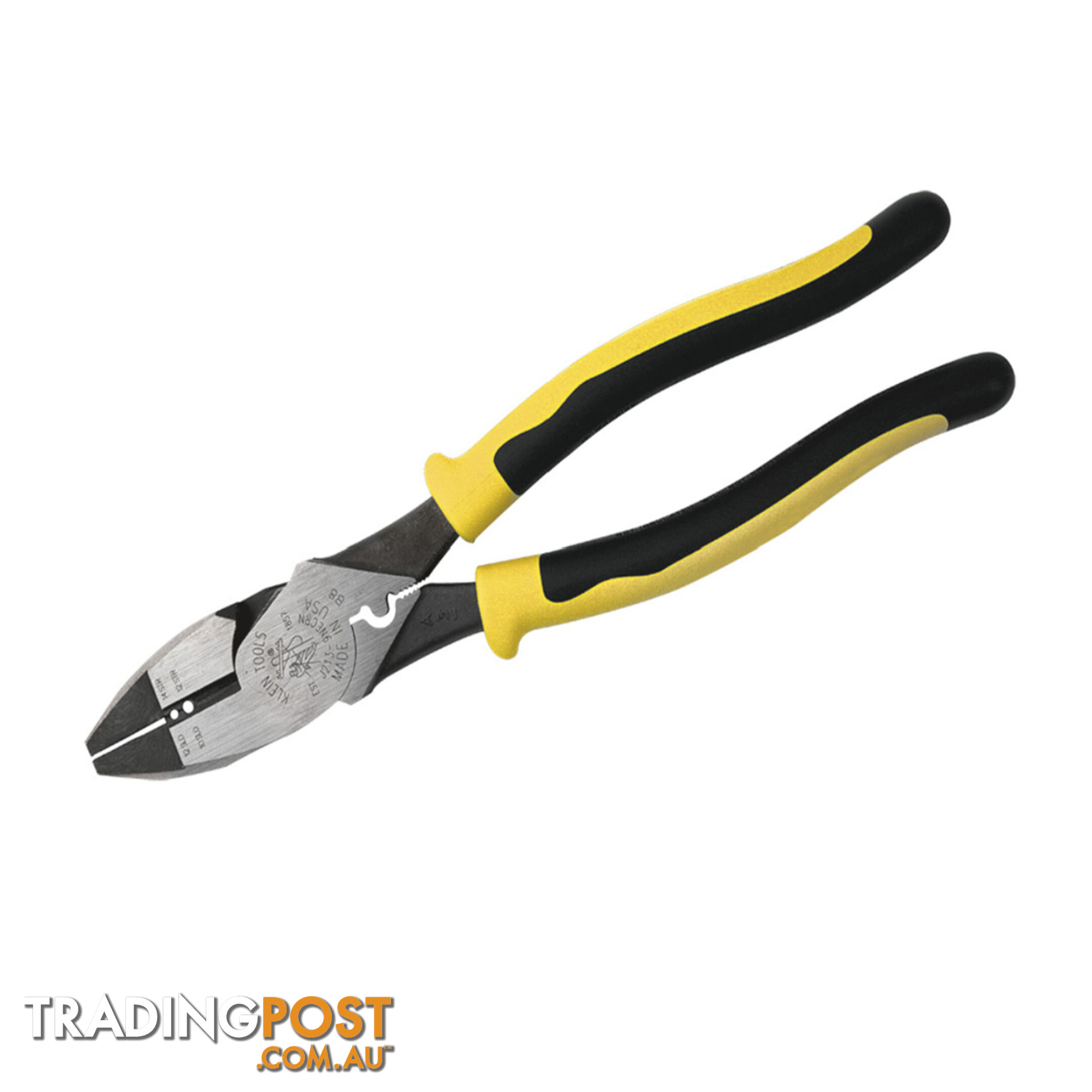 Klein Side Cutting Pliers with Crimper and Wire Stripper 229mm SKU - J213-9NECRN