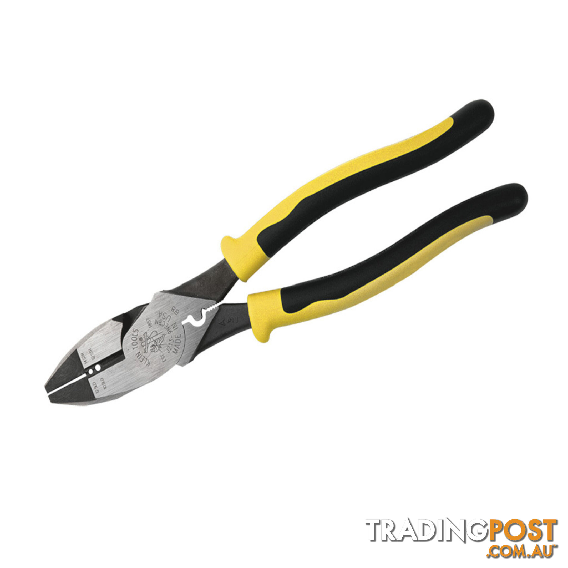 Klein Side Cutting Pliers with Crimper and Wire Stripper 229mm SKU - J213-9NECRN