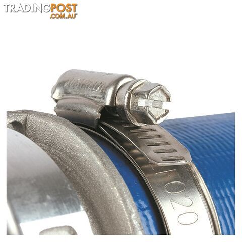 Tridon Lay Flat Hose Clamp 2 " Perforated Band Full SS with Sleeve 10pk SKU - LF020P